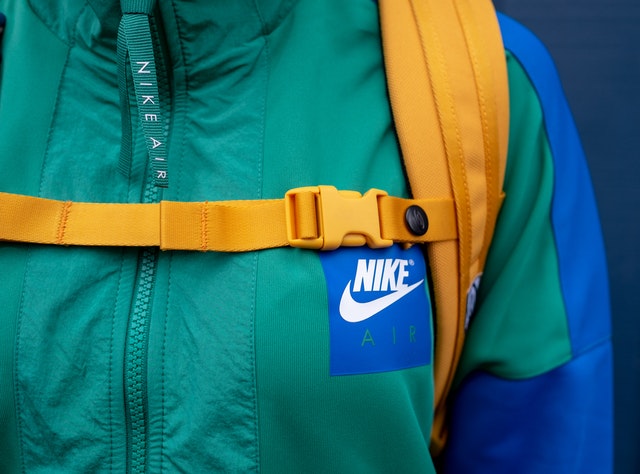 Green and Blue Nike Jacket